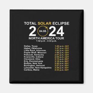 Totale Zonsverduistering April 8 Pad van de Verdui Magneet
