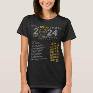 Totale Zonsverduistering April 8 Pad van de Verdui T-shirt