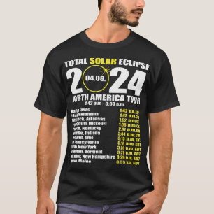 Totale Zonsverduistering April 8 Pad van de Verdui T-shirt
