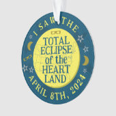 Totale Zonsverduistering April 8th 2024 Kijker Sou Ornament (voorkant)