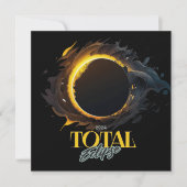 Totale Zonsverduistering April 8th 2024 Kosmisch Z Kaart (Voorkant)