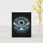 Totale Zonsverduistering Artsy Totality Sky met Ap Kaart (Gele Bloem)