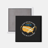 Totale Zonsverduistering Aug 21 17 April 8 24 Twee Magneet (Voorkant / Achterkant)