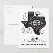 Totale zonsverduistering Austin Texas Briefkaart (Voorkant / Achterkant)