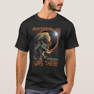 Totale Zonsverduistering Blond Meisje Montreal Que T-shirt