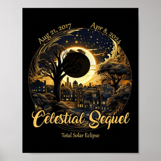 Totale Zonsverduistering Celestial Sequel 2017 Poster (Voorkant)