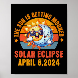 Totale Zonsverduistering Chase 2024 Zon wordt Maan Poster