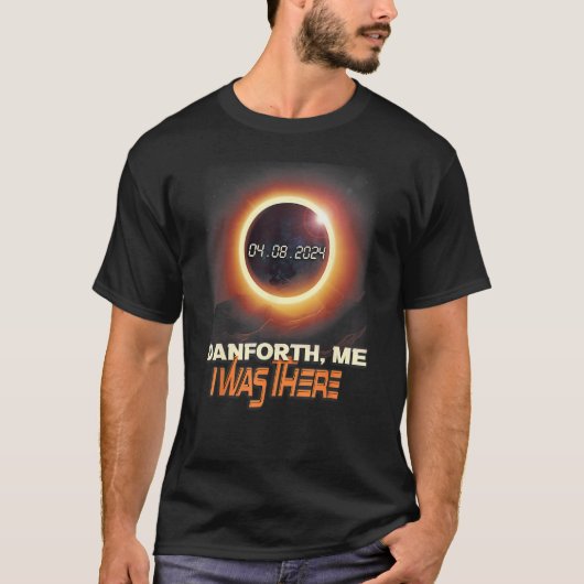 Totale Zonsverduistering Danforth Maine ME T-shirt (Voorkant)