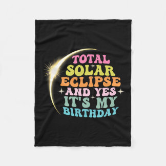 Totale zonsverduistering en ja het # 39; s mijn ve fleece deken