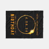 Totale zonsverduistering en ja, het is mijn verjaa fleece deken (Voorkant (Horizontaal))