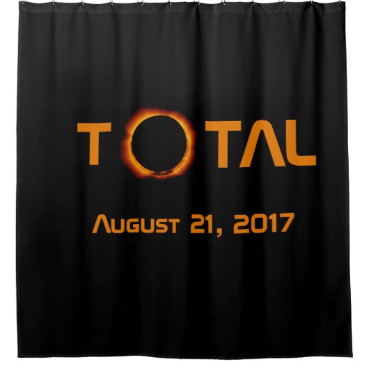 Totale Zonsverduistering Event Douchegordijn (Voorkant)