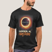 Totale zonsverduistering Gander Newfoundland Canad T-shirt (Voorkant)
