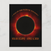 Totale Zonsverduistering Gepersonaliseerd Briefkaart (Voorkant)