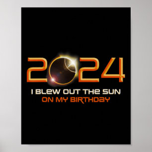 Totale zonsverduistering Ik blies de zon uit op mi Poster