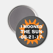 Totale Zonsverduistering Ik Mooned de Zon Magneet (Voorkant / Achterkant)