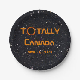 Totale zonsverduistering in Canada 2024  Papieren Bordje