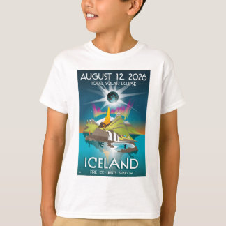 Totale zonsverduistering in IJsland in 2026 - T-Sh T-shirt