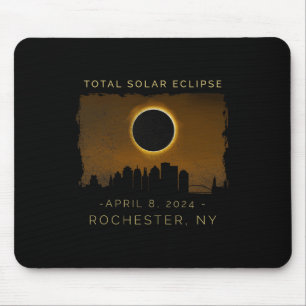 Totale zonsverduistering in Rochester New York Muismat