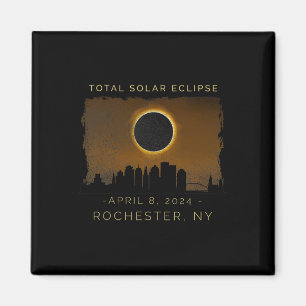 Totale zonsverduistering in Rochester New York Vin Magneet