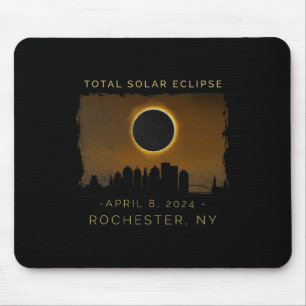 Totale zonsverduistering in Rochester New York Vin Muismat