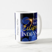 Totale Zonsverduistering Indiana 8 april 2024 Koffiemok (Voorkant rechts)