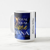 Totale Zonsverduistering Indiana 8 april 2024 Koffiemok (Voorkant links)