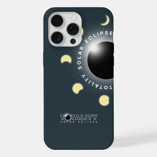 Totale Zonsverduistering | iPhone Hoesje (Achterkant)
