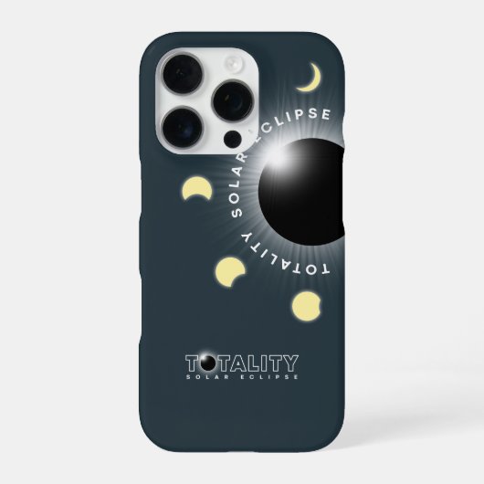 Totale Zonsverduistering | iPhone Hoesje (Achterkant)