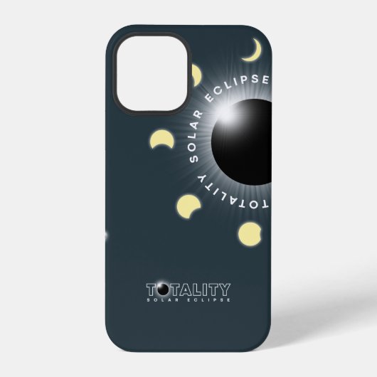 Totale Zonsverduistering | iPhone Hoesje (Achterkant)