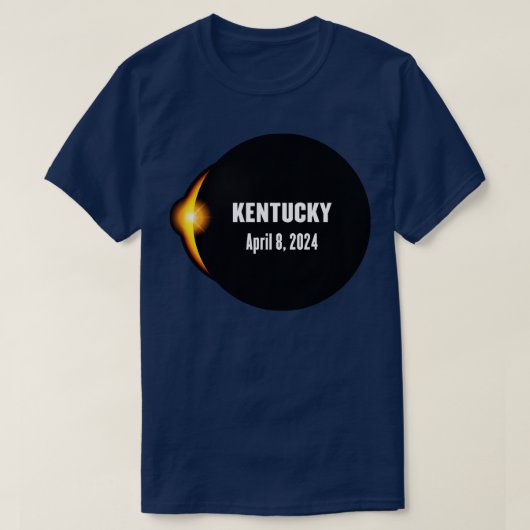 Totale Zonsverduistering Kentucky 2024 TShirt (Design voorkant)