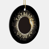 Totale zonsverduistering keramisch ornament (Rechts)