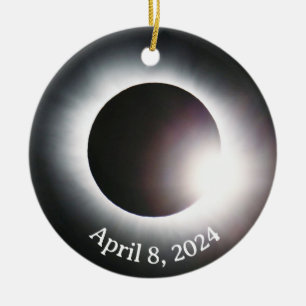 Totale Zonsverduistering Keramisch Ornament