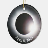 Totale Zonsverduistering Keramisch Ornament (Links)