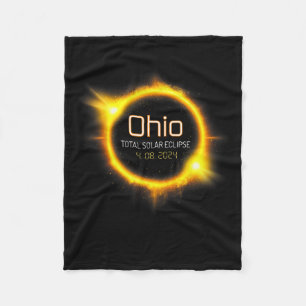 Totale Zonsverduistering Lente Amerika April 04.08 Fleece Deken