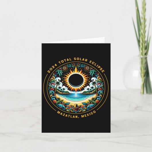 Totale Zonsverduistering Mazatlan Mexico - Mexicaa Kaart (Voorkant)