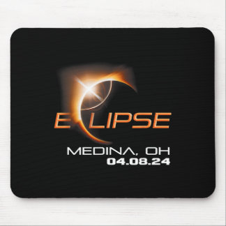 Totale zonsverduistering Medina Ohio Muismat
