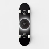 Totale zonsverduistering, monogram persoonlijk skateboard (Voorkant)