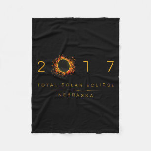 Totale Zonsverduistering Nebraska 2017 Fleece Deken