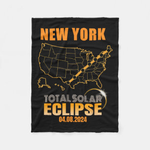 Totale Zonsverduistering New York Fleece Deken