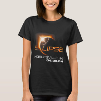 Totale zonsverduistering Noblesville Indiana T-shirt