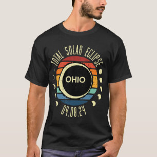 Totale Zonsverduistering Ohio Sunset Retro 04.08.2 T-shirt
