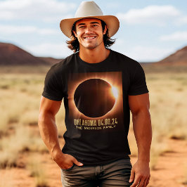 Totale Zonsverduistering Oklahoma 2024 Persoonlijk T-shirt