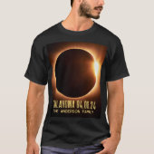 Totale Zonsverduistering Oklahoma 2024 Persoonlijk T-shirt (Voorkant)