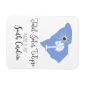 Totale zonsverduistering South Carolina magneet (Horizontaal)