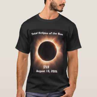 Totale Zonsverduistering Spanje 12 augustus 2026 T-shirt