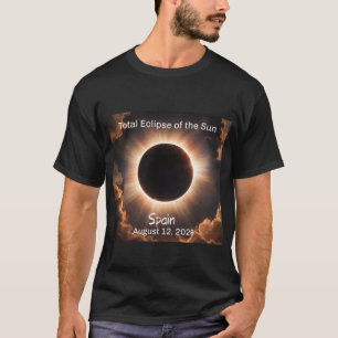 Totale Zonsverduistering Spanje 2026 Heren T-shirt