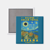 Totale Zonsverduistering Spanje 2026 Magneet (Voorkant / Achterkant)