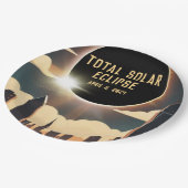 Totale zonsverduistering STAD April 8, 2024 zon ma Papieren Bordje (Gekanteld)