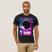 Totale zonsverduistering STAD April 8, 2024 zon ma T-shirt (Voorkant volledig)