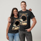 Totale zonsverduistering STAD April 8, 2024 zon ma T-shirt (Unisex)
